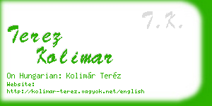 terez kolimar business card